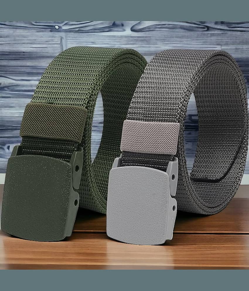Kastner - Multi Canvas Men's Casual Belt ( Pack of 2 )