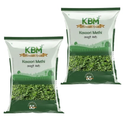 KBM Premium Spices Kasoori Methi, 50 gm - Pack of 2