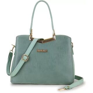 LAIK Handbags for Women Premium PU Leather Shoulder Bags Latest Trendy Design Bag Top Handle Stylish Bag For Ladies  Pista
