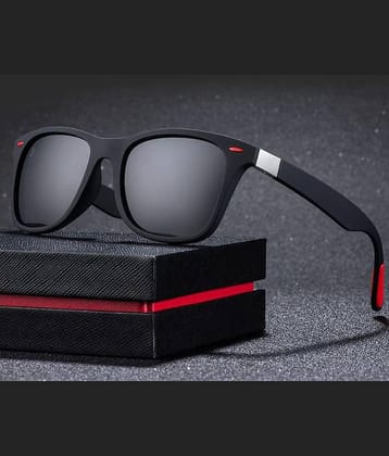 Tanisha Black Square Sunglasses ( Pack of 1 )