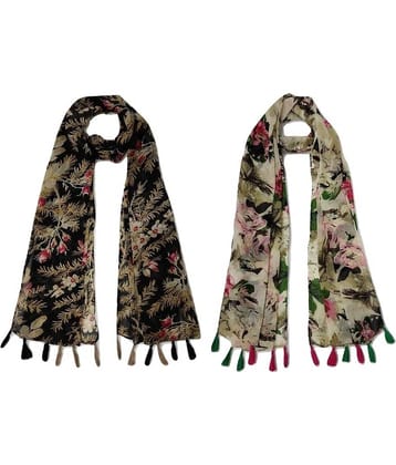 stolevilla Multi Printed Poly Cotton Yarn Stoles