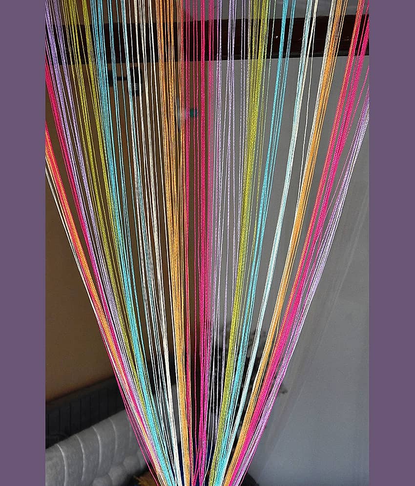 YUTIRITI Plain Semi-Transparent Eyelet Curtain 9 ft Single - Multi