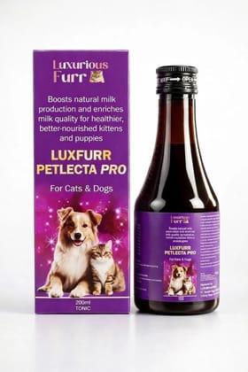 Luxuriousfurr LuxFurr Petlecta Pro Tonic for Cats and Dogs, Boosts Milk Production, 200ml