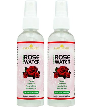 Park Daniel Premium Rose Water - Skin Freshener 200 mL Pack of 2