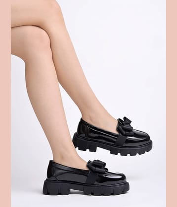 Shoetopia Black Women's Loafers