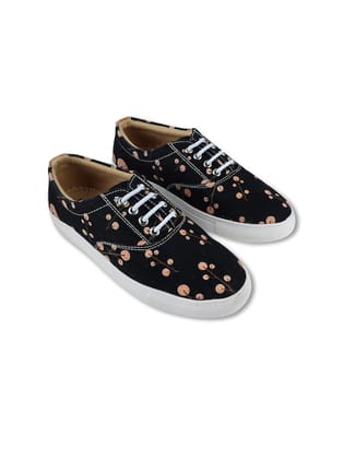 Women Printed Lightweight Slip & Abrasion Resistant Canvas Sneakers