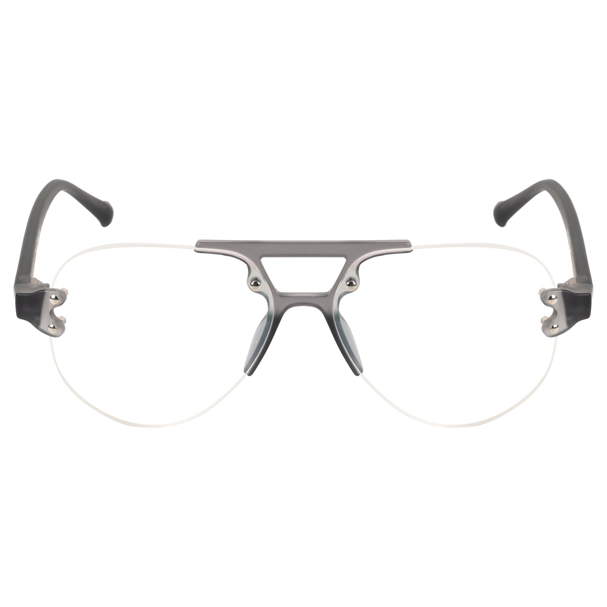 TERRY & CO | Zero Power Blue Cut Eyeglasses | Anti-Glare, UV Protection, Lightweight | For Gaming & Computer Use | Unisex | GREY