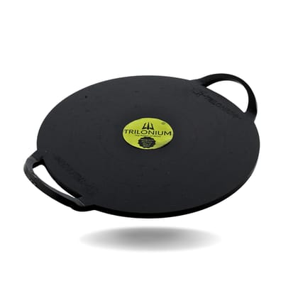 Trilonium Triple-Seasoned Iron Boulder Dosa Tawa 28 cms, 3 Kgs