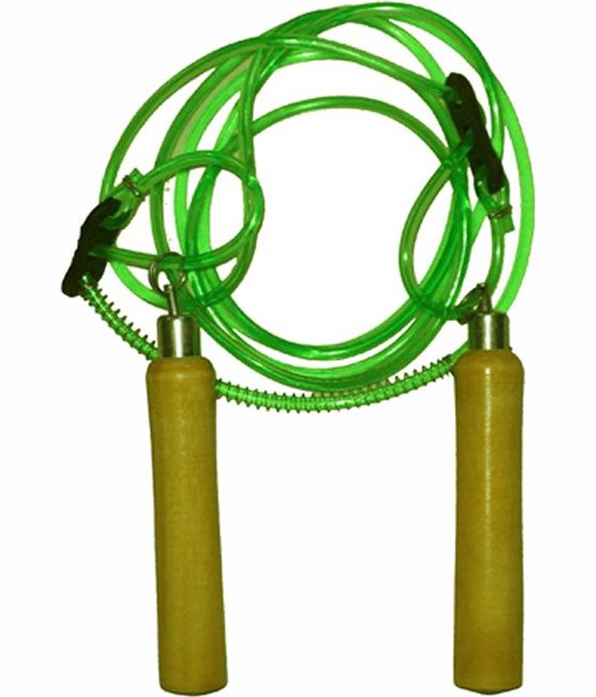 Facto Power Assorted Color Wooden Handle Skipping Rope - Set Of 2