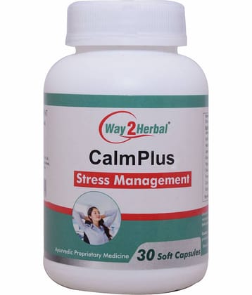 Way2Herbal Calm Plus Capsule 30 No.S Pack of 1