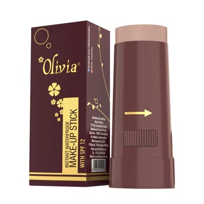 Olivia Instant Waterproof Makeup Stick with SPF 12-08 Egyptian Light | 3-in-1 Foundation, Concealer & Moisturizer | Sweatproof, Long-Lasting Base Makeup | Evens Skin Tone & Hides Blemishes Olivia Instant Waterproof Makeup Stick with SPF 12-08 Egyptian Li Olivia Instant Waterproof Makeup Stick with SPF 12-08 Egyptian Light | 3-in-1 Foundation, Concealer & Moisturizer | Sweatproof, Long-Lasting Base Makeup | Evens Skin Tone & Hides Blemishes Olivia Instant Waterproof Makeup Stick with SPF 12-08 Egyptian Li
