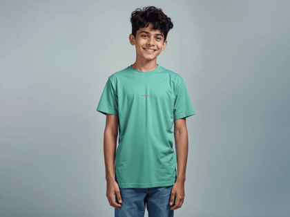 Taarak Mehta ka Ooltah Chashmah| Teens Aqua Green Printed Regular Fit T-Shirts (KYA TAPLEEK HAI AAPKO) Taarak Mehta ka Ooltah Chashmah| Teens Aqua Green Printed Regular Fit T-Shirts (KYA TAPLEEK HAI AAPKO)