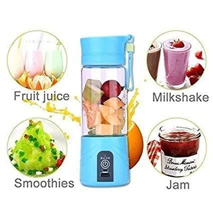 Portable Blender Juicer for Smoothie, Juice, Vegetable, Shakes with 4 Blades, Wireless Charging Mini Blender 400ml