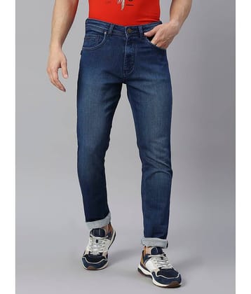 HJ HASASI - Blue Denim Regular Fit Men's Jeans ( Pack of 1 )