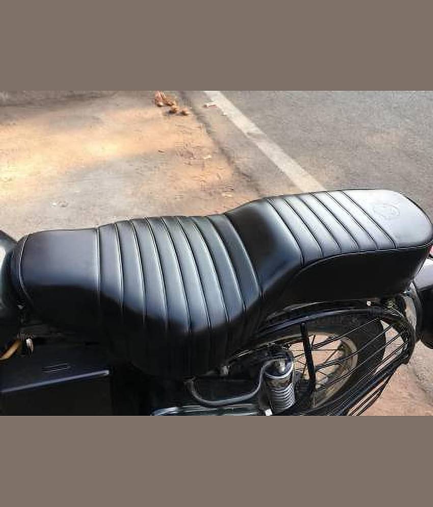 KOHLI BULLET ACCESSORIES Electra/Standard 350/500 Seat Cover Original Type (Black) Single Bike Seat Cover