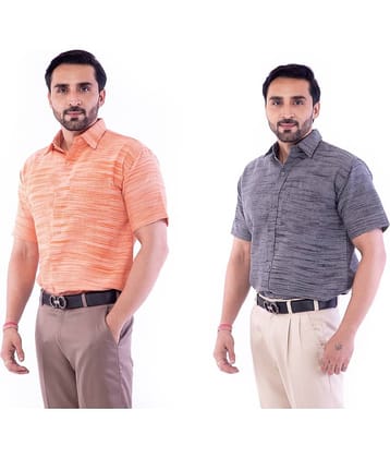 DESHBANDHU DBK - Multicolor Cotton Regular Fit Men's Formal Shirt (Pack of 2)