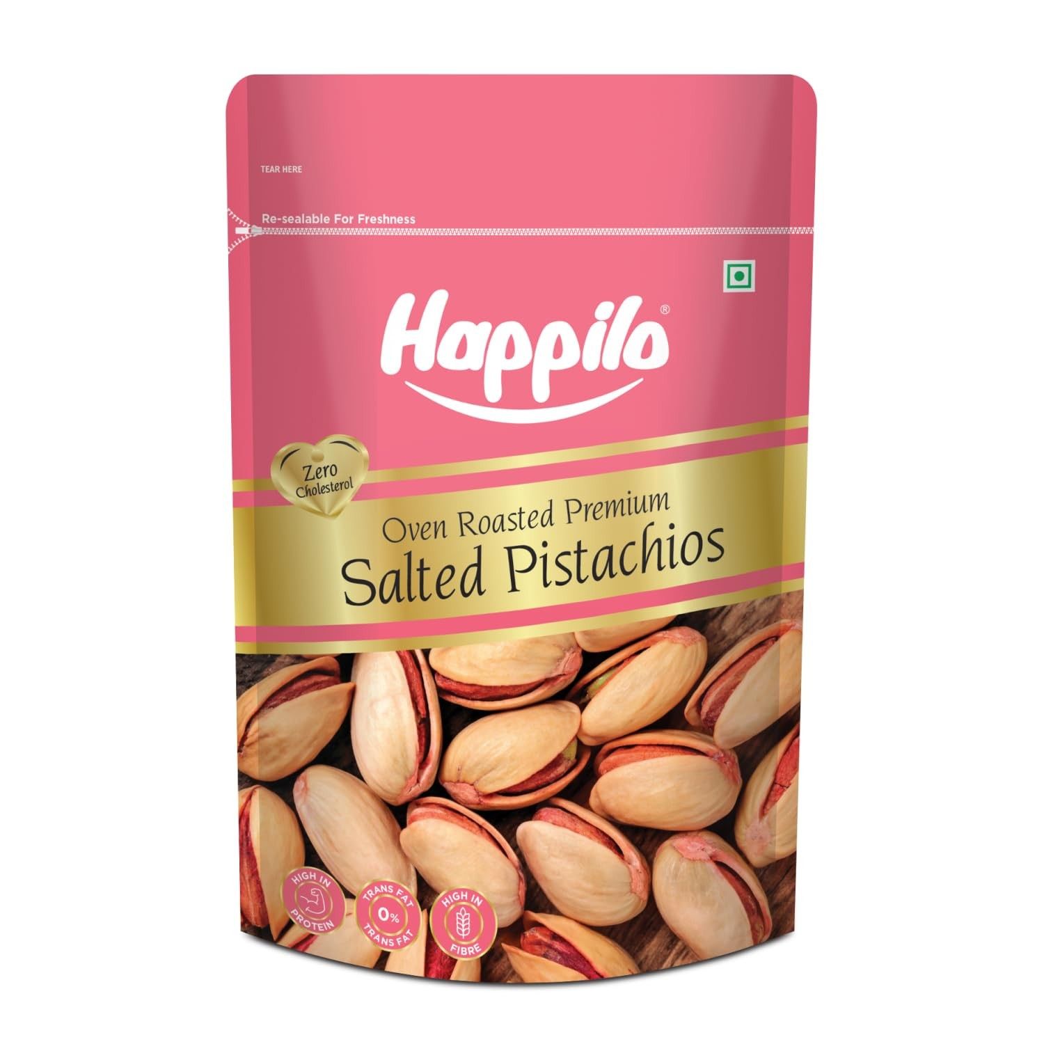 Happilo Premium Oven Roasted & Salted Pistachios 200g