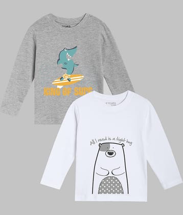 ETCHED DESIGN Pack of 1 Boys Cotton Polo T-Shirt ( Multicolor )