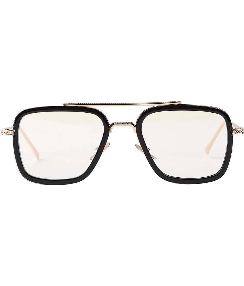 Kanny Devis - Gold Rectangular Sunglasses ( Pack of 1 )