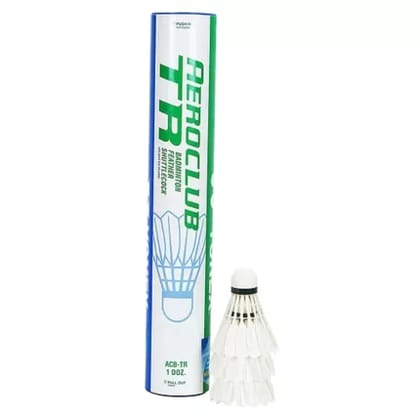 Yonex ACB TR Badminton Feather Shuttlecock  White