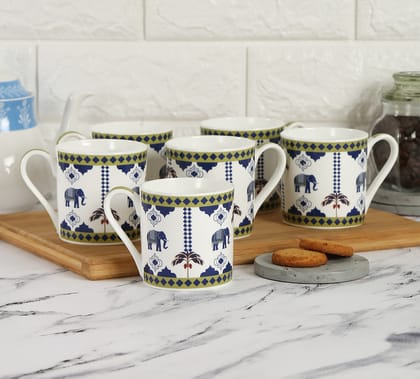 India Circus Earthy Symmetry Espresso Mug Set Of 6