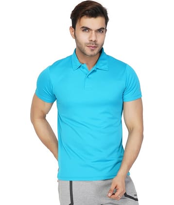 Vector X Light Blue Polyester Polo T-Shirt Single Pack