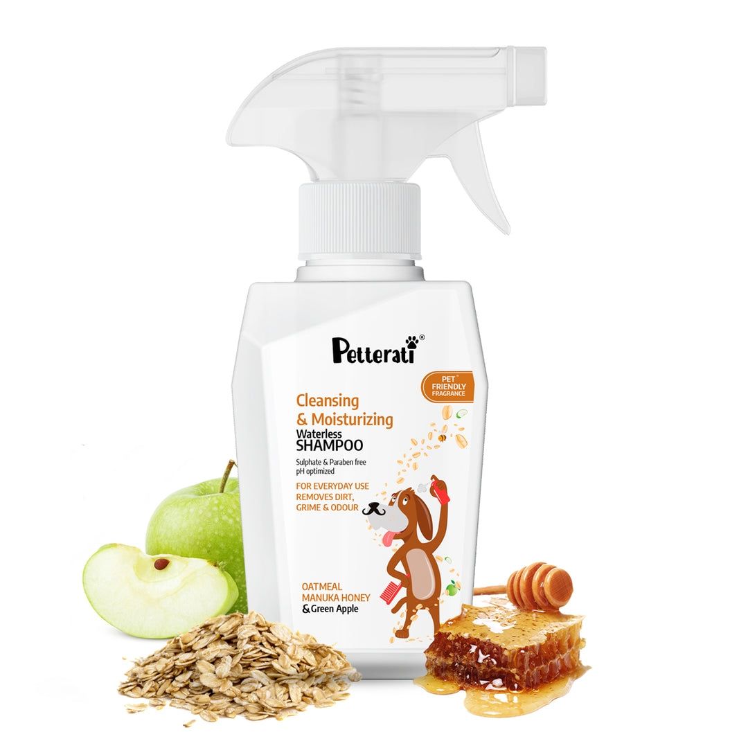 Petterati Waterless Dog Shampoo for All Breeds, Dog Dry Bath Solution, Sulphate-Free - 400ml