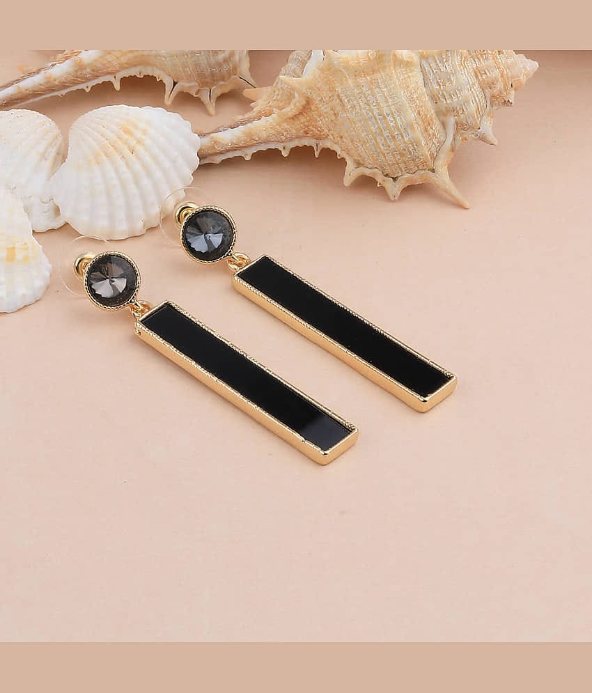 SILVER SHINE Antique Gold Plated Party Wear Long Dangle Earring For Women Girl