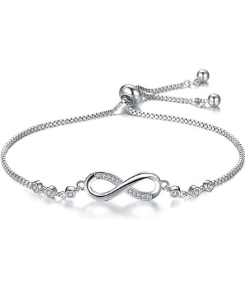 FASHION FRILL - Silver Bracelet ( Pack of 1 )