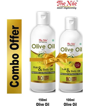 The Nile Olive Oil 150 ML + Olive Oil 100 ML 250 mL Pack of 2
