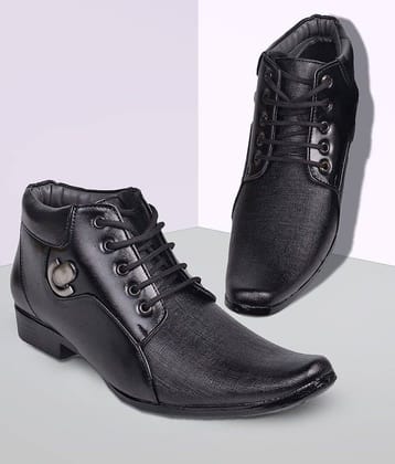 Aadi - Black Men's Derby Formal Shoes