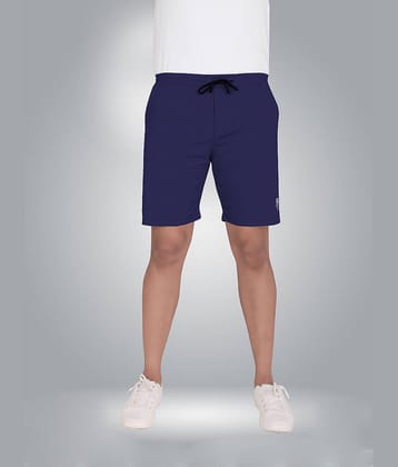 Septem Blue Polyester Men's Shorts ( Pack of 1 )