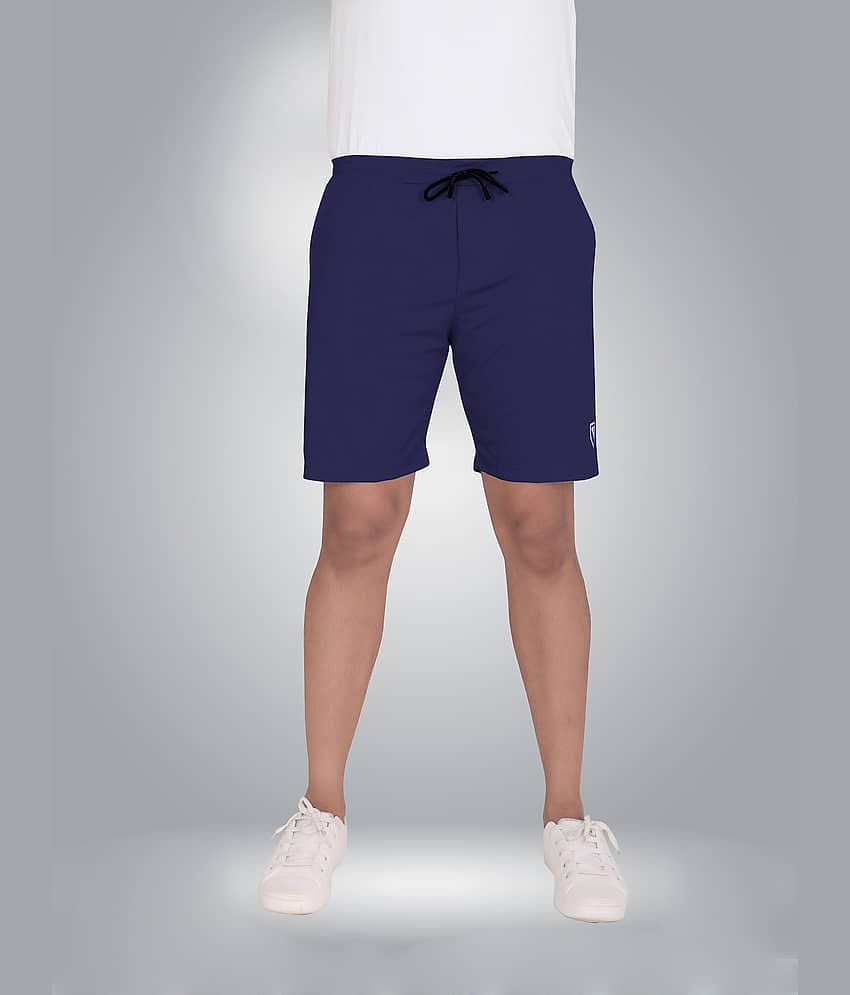 Septem Blue Polyester Men's Shorts ( Pack of 1 )