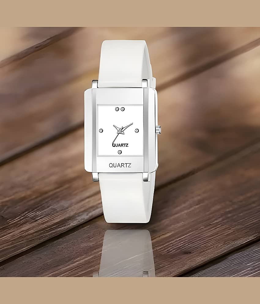 Cosmic White PU Analog Womens Watch