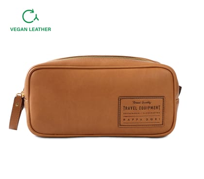 MARLOW DOPP KIT - APPLE LEATHER-TAN