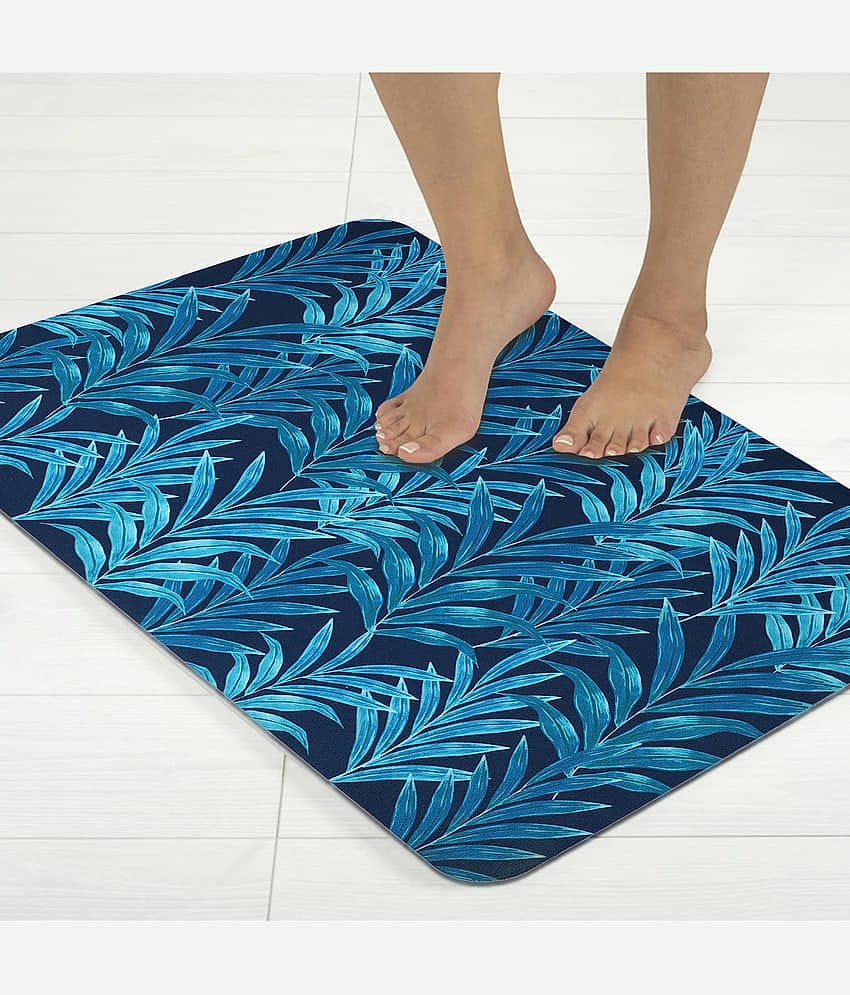 BELLA TRUE Anti-skid Rubber Bath Mat Other Sizes cm ( Pack of 1 ) - Blue
