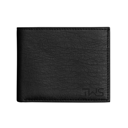 The Wallet Store Premium Quality Textured Men's Wallet - Black