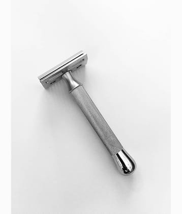 Romer-7 De MATT Premium Finish Hybrid Head Safety Razor + SS Blade Safety Razor Double Edge 1