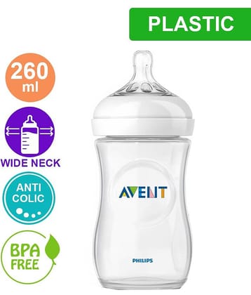 Philips Avent - Transparent 260 ml Feeding Bottle (Pack of 1)