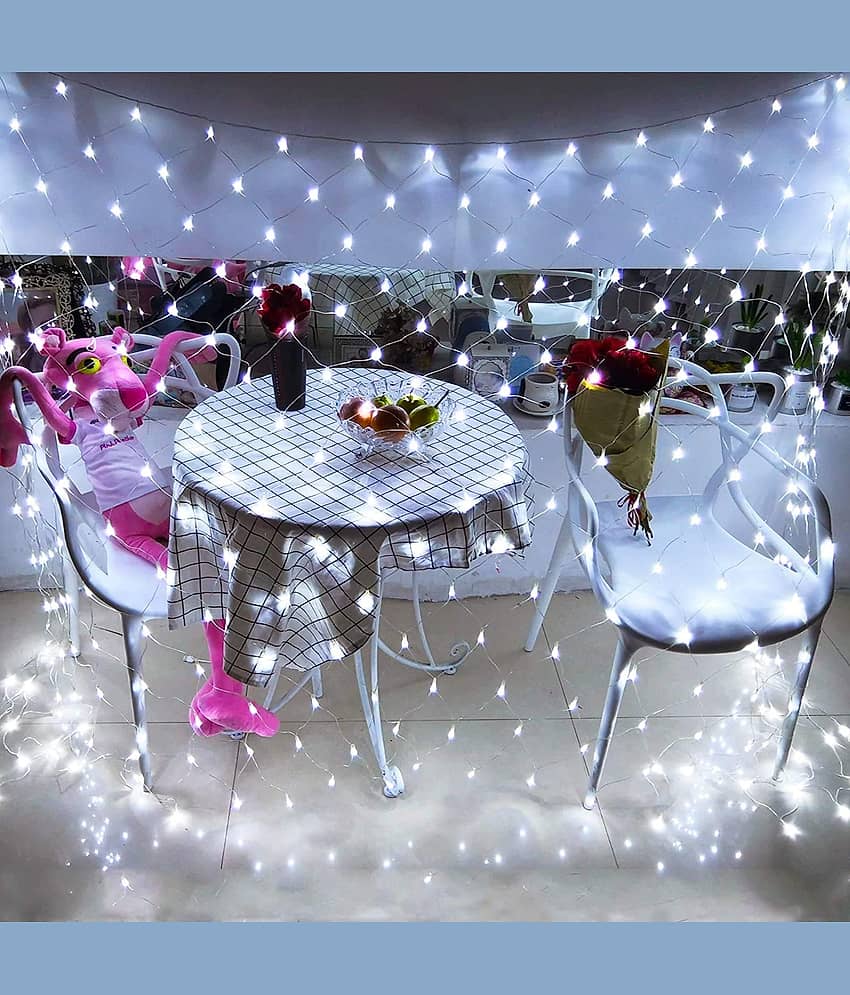 MIRADH Led Net  6.6ftx6.6ft 144LEDs 8 mode String Lights