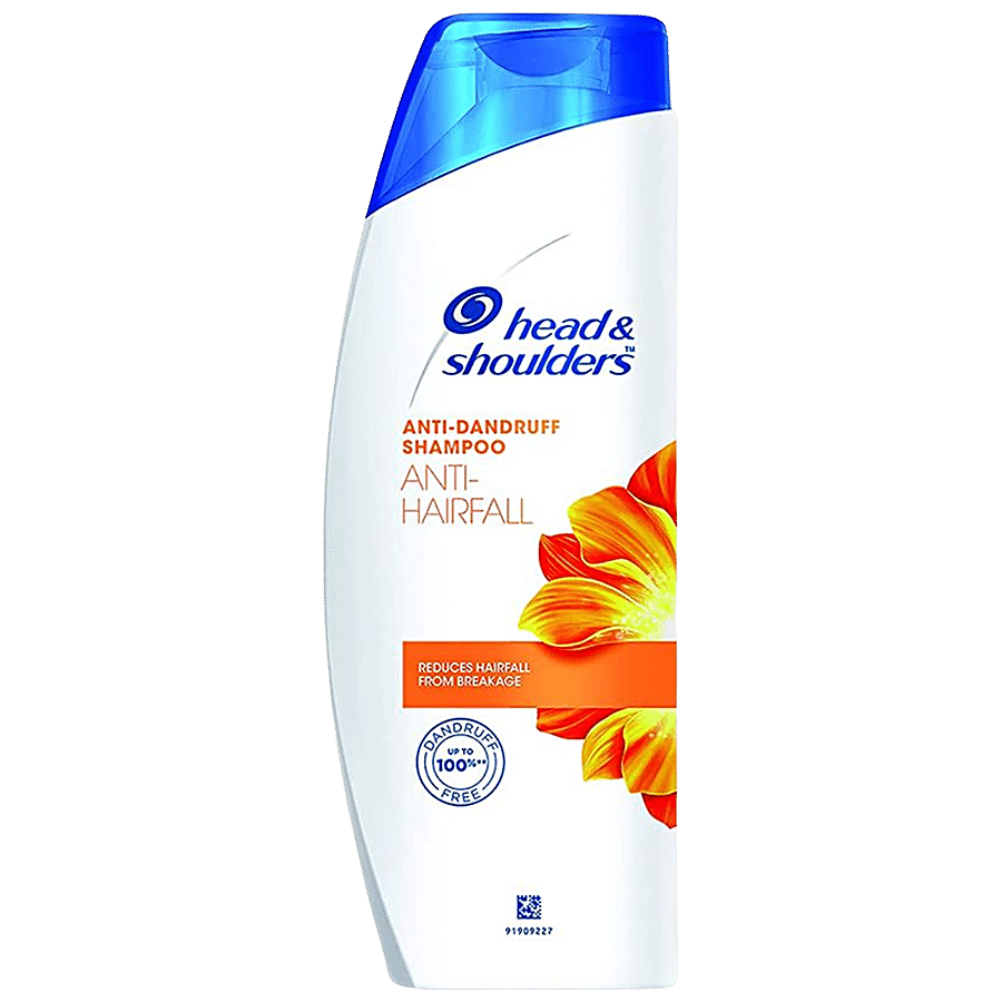 Head & Shoulders Anti-Hairfall & Anti-Dandruff Shampoo, Upto 100% Dandruff Free, 340 Ml