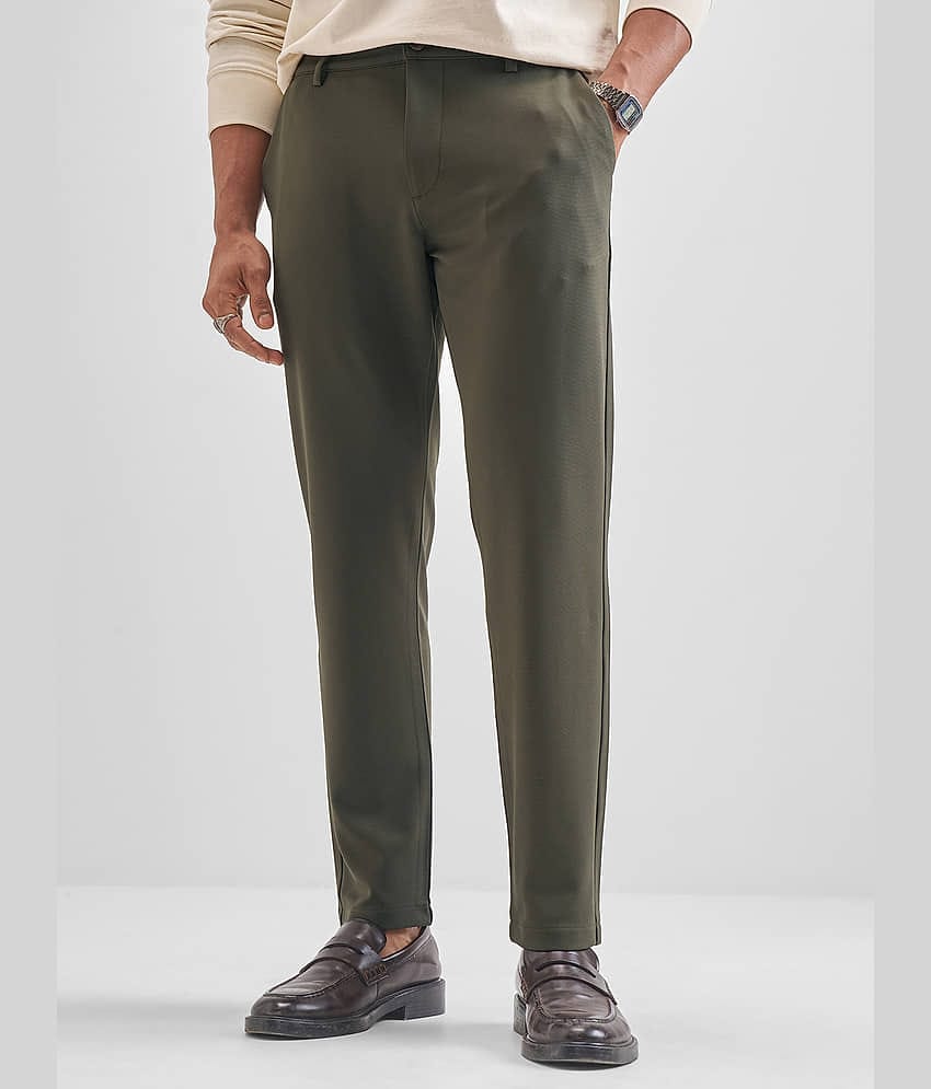 Highlander Relax Men's Chinos - Green ( Pack of 1 )