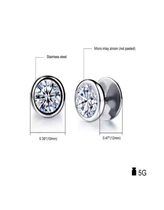 Crystal Stud Earrings-Pair