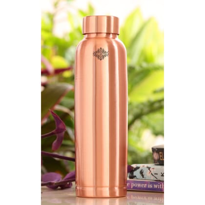 Pure Copper Doctor Choice, Ergonomic Design Water Bottle-MattFinish / 750ML