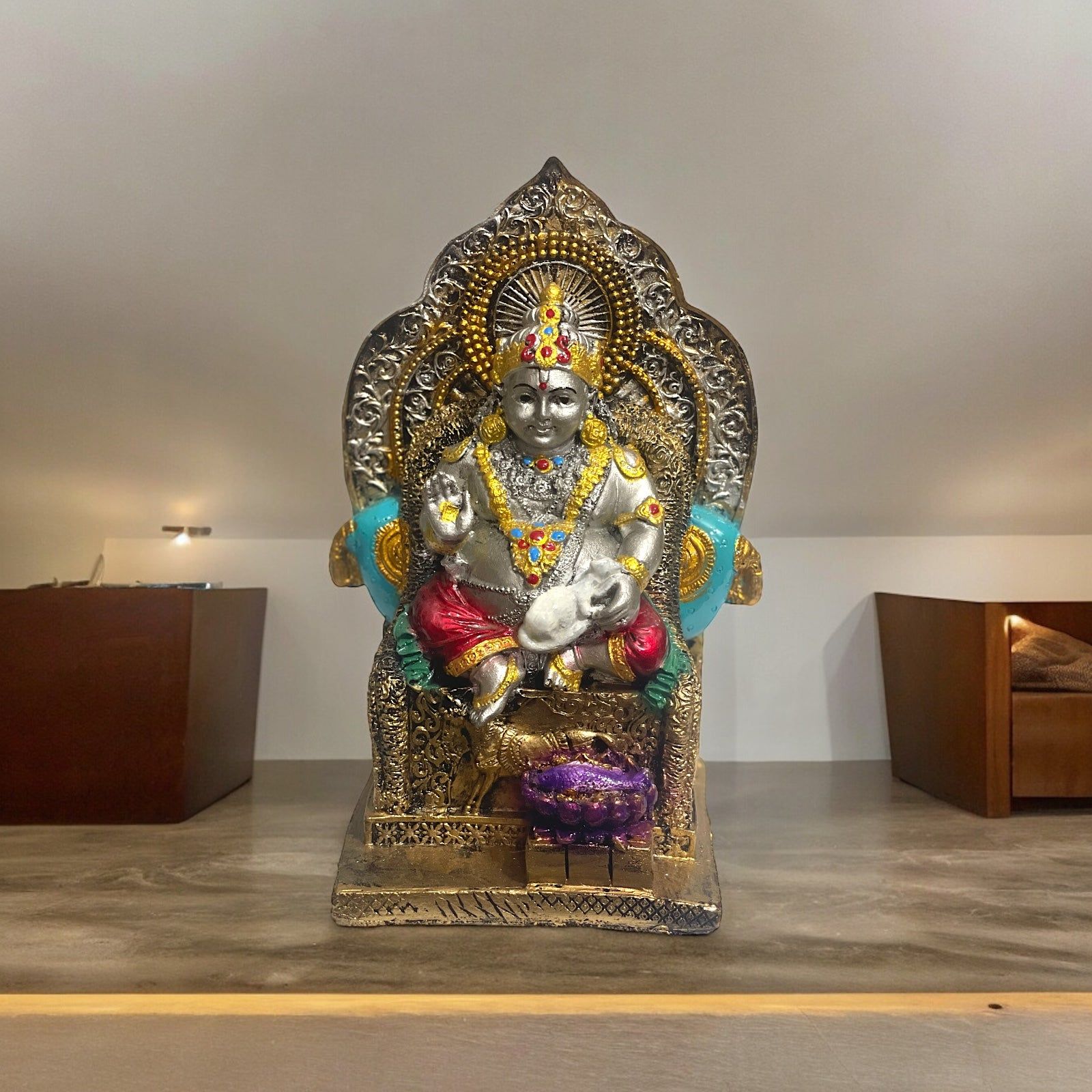 Lord Kuber Handmade Idol Best for Vastu Height 7 Inches