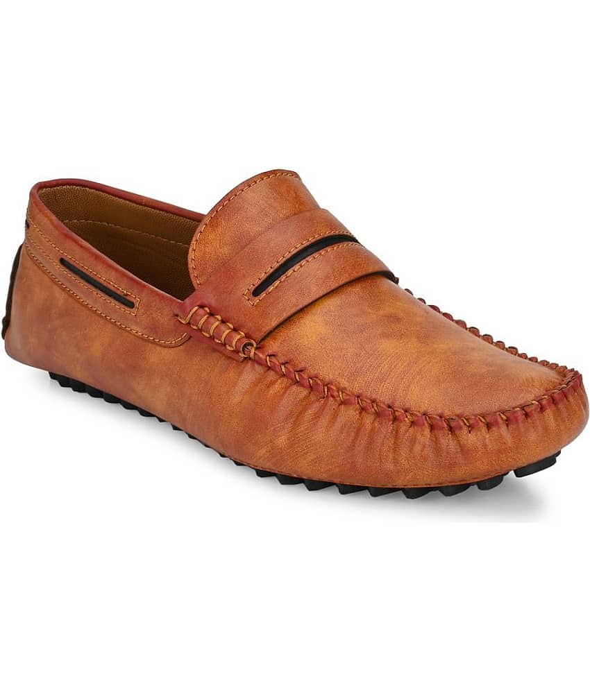 Prolific - Tan Men's Slip On Formal Shoes