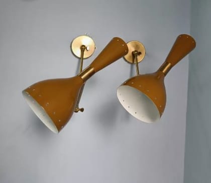 Italian Stilnovo Sconce Lighting Pair