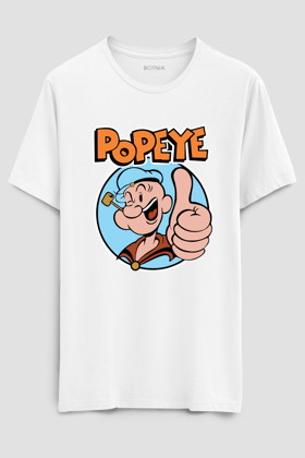 Popeye- Half sleeve t-shirt-XS