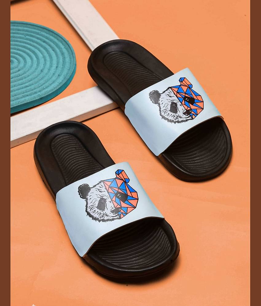 PERY PAO Light Blue Men's Slide Flip Flop