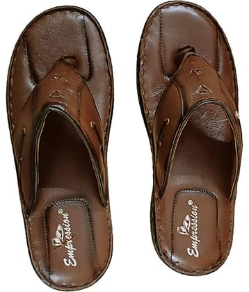 Empression - Brown Men's Thong Flip Flop